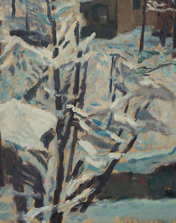 Leo Putz, "Stadtgarten im Schnee".