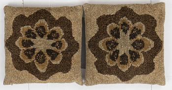 Gustaf Fjaestad, two pillows, ca 53 x 55 cm each.