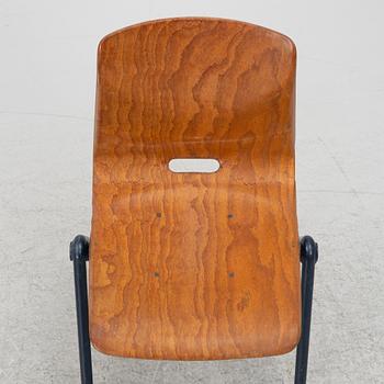 Stolar, 6 st, "Thur-Op-Seat", Pagholz, Västtyskland, 1960/70-tal.