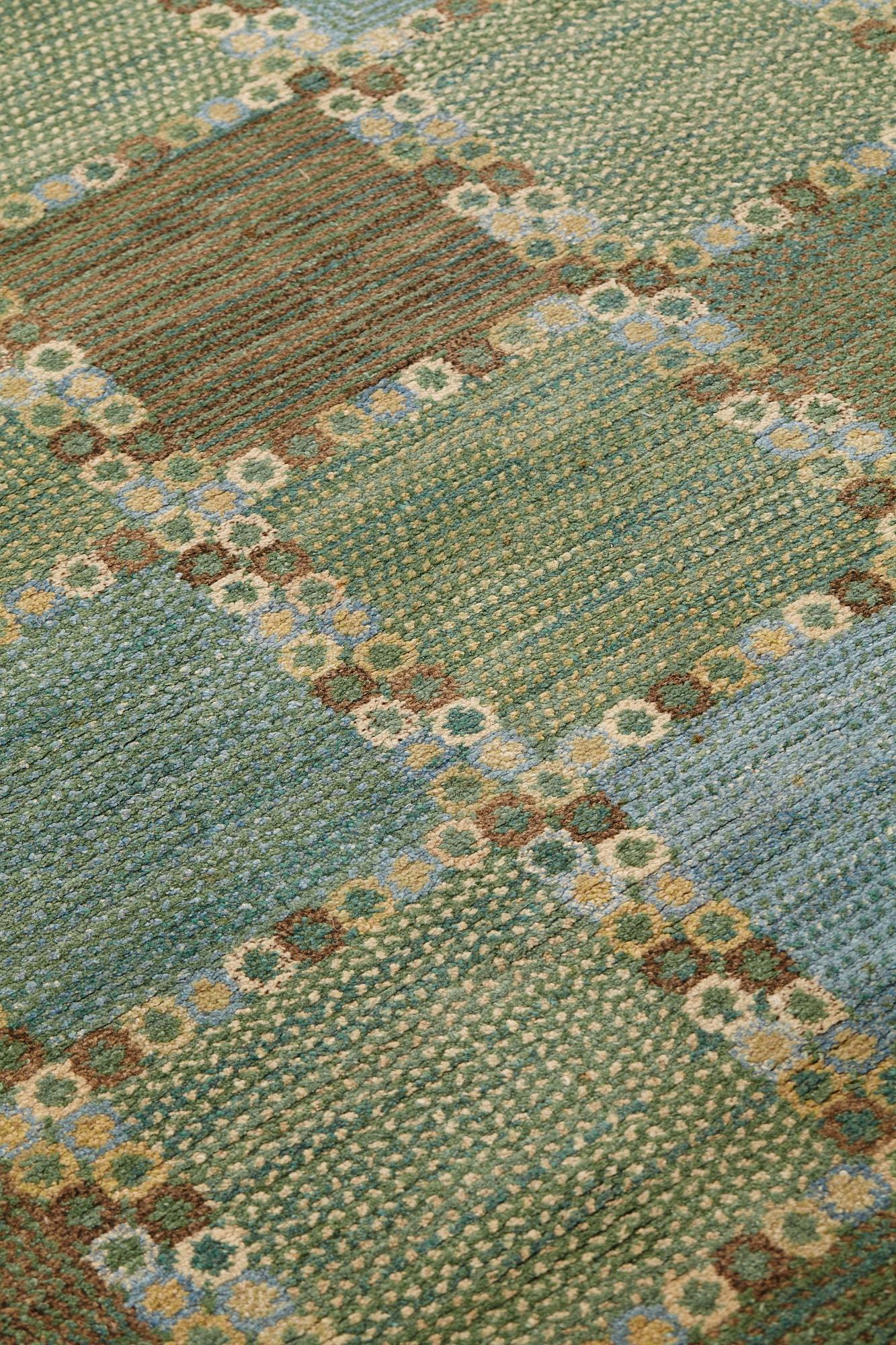 Barbro Nilsson, A carpet, "Gröningen", knotted pile, ca 241-241,5 x 170,5-173,5 cm, signed AB MMF BN.