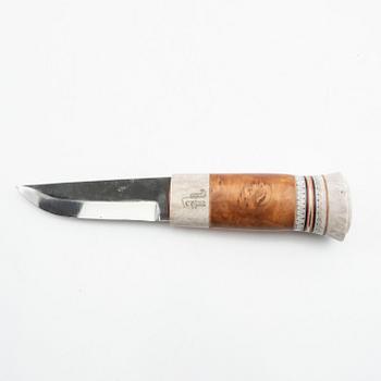 Birger Johansson, "Wiltkniven", half-horn knife, signed -19.