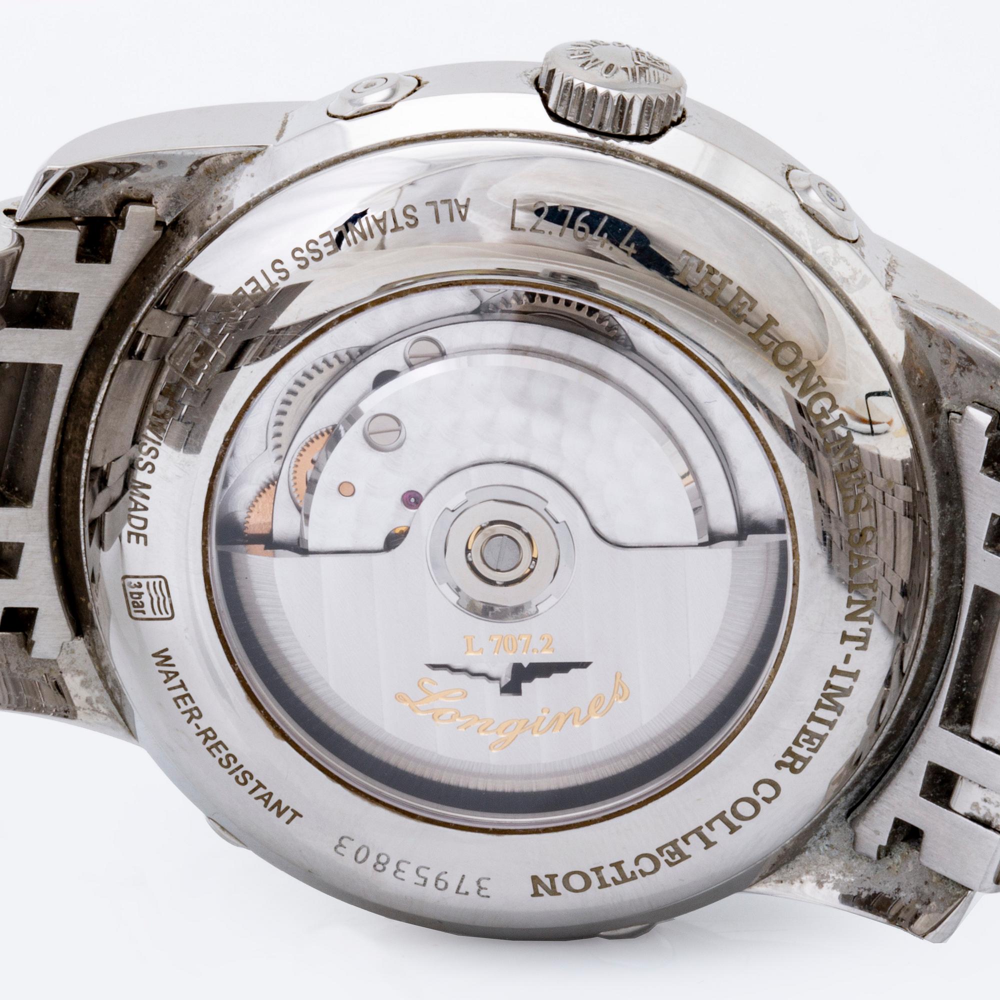 Longines Saint-Imier Moonphase Automatic SET L2.764.4.73.6, wristwatch 44 mm.