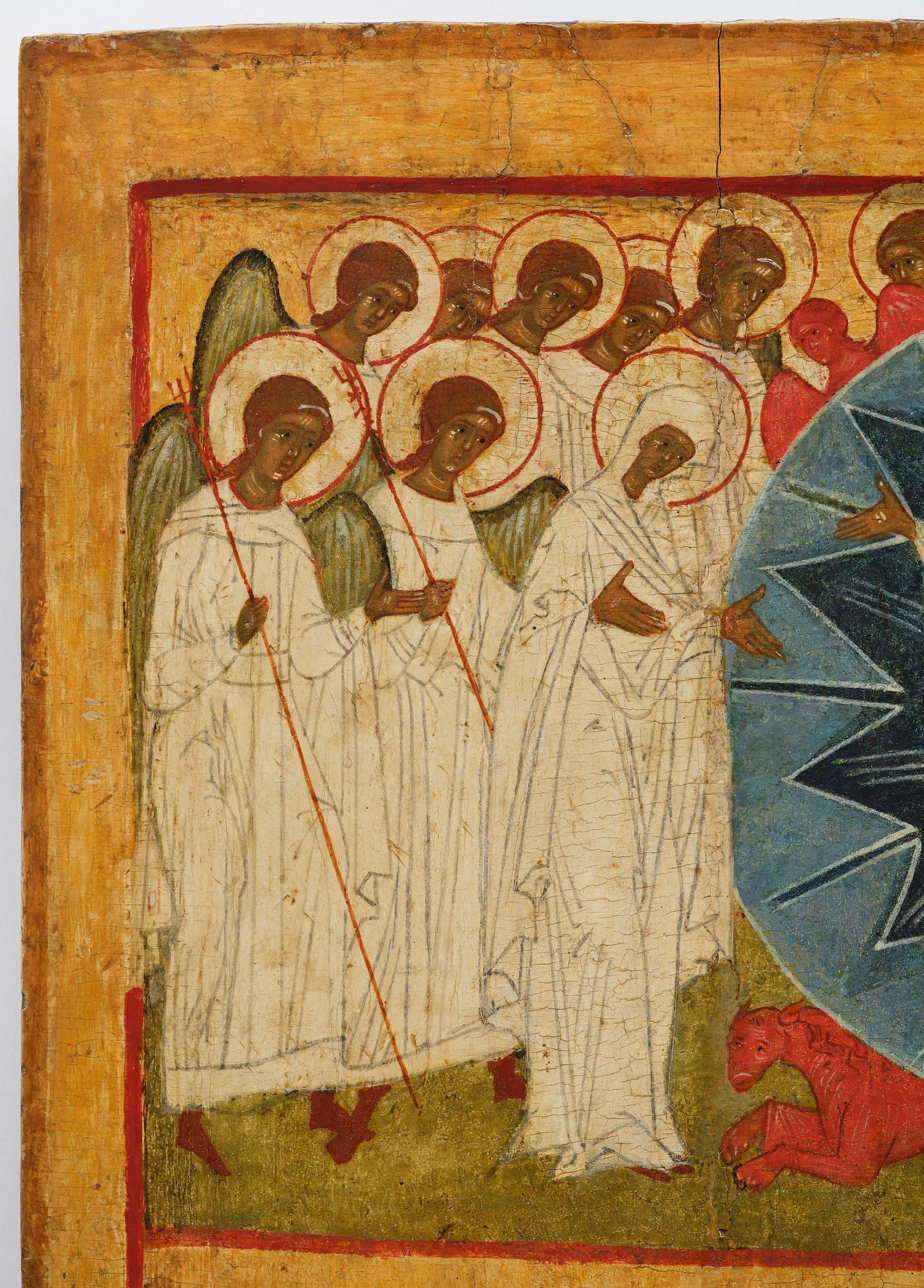 Ikon, "Alla heligas sabbat", Novgorodskolan ca 1500.