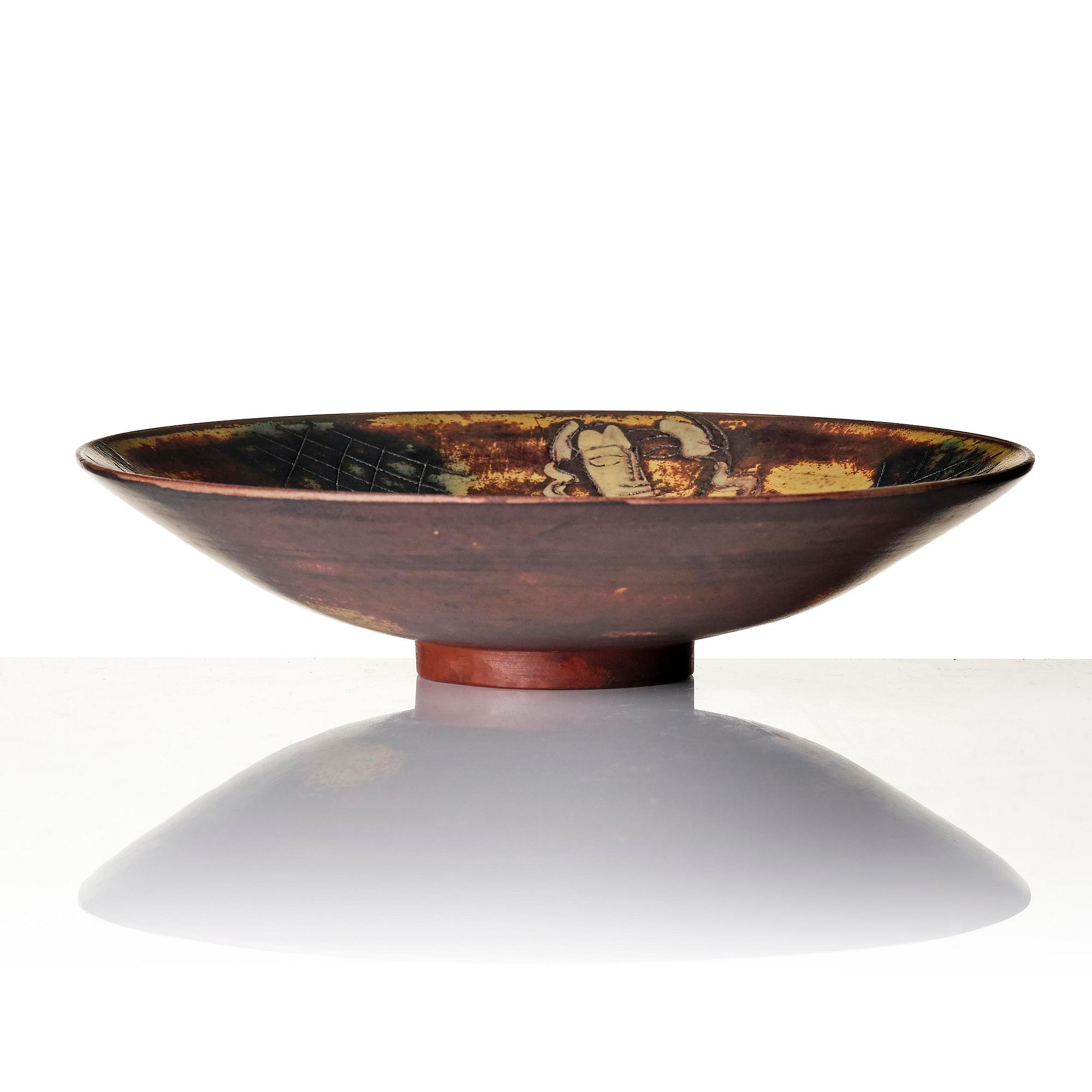 Wilhelm Kåge, a "Farsta" stoneware bowl, Gustavsberg Studio 1950s.