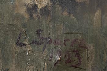 Louis Sparre, olja på duk, signerad L. Sparre och daterad 1923.