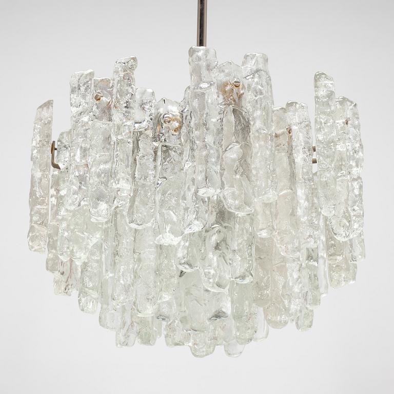 A 1960s "Ice block chandelier" by J.T Design, Kalmar, Austria.