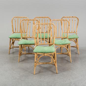 JOSEF FRANK, six model 1184 rattan chairs, for Firma Svenskt Tenn.