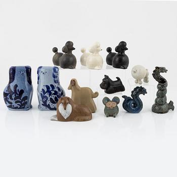 Lisa Larson, parti om tolv figuriner , Gustavsberg.