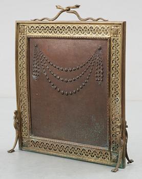 BRASSKÄRM, mässing och brons, 1900-talets början.