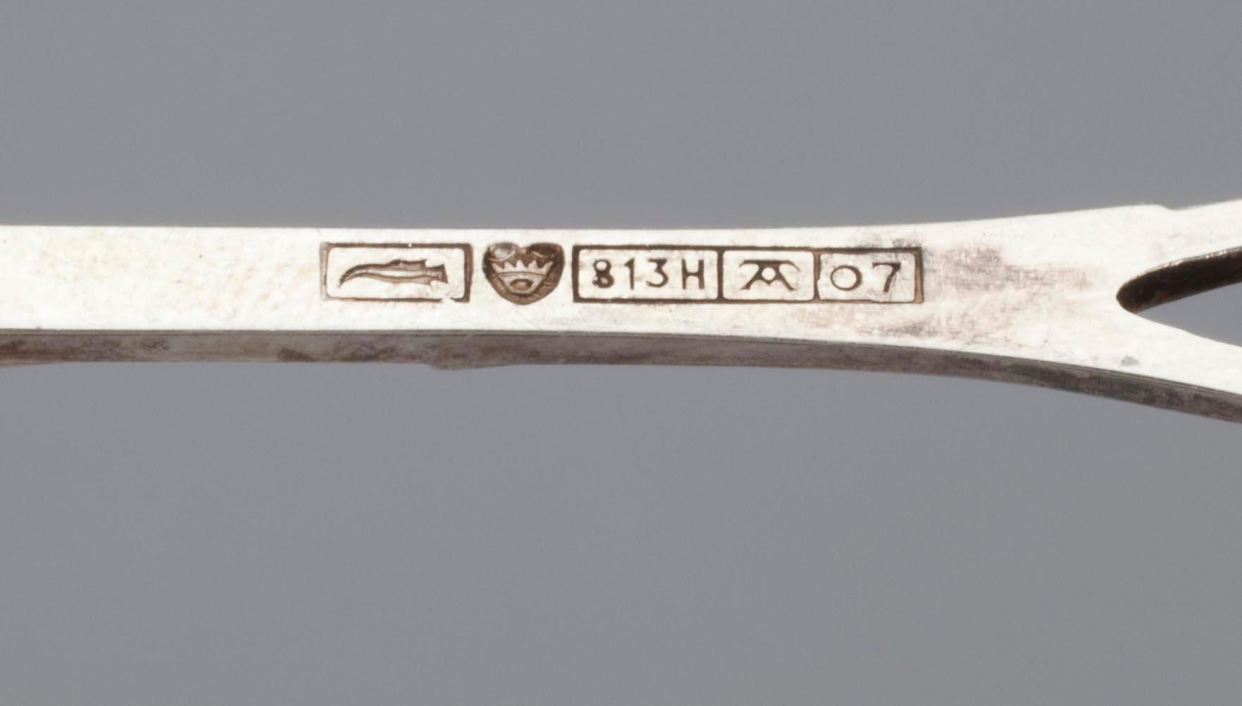 BESTICK, 11 st, silver, finska stämplar. Vikt. tot. 222 g.