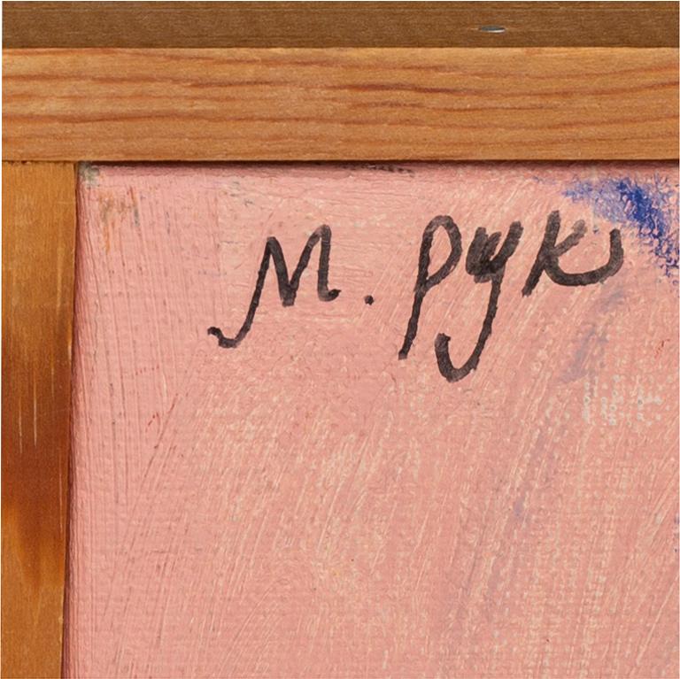 MADELEINE PYK, oil on canvas signed.