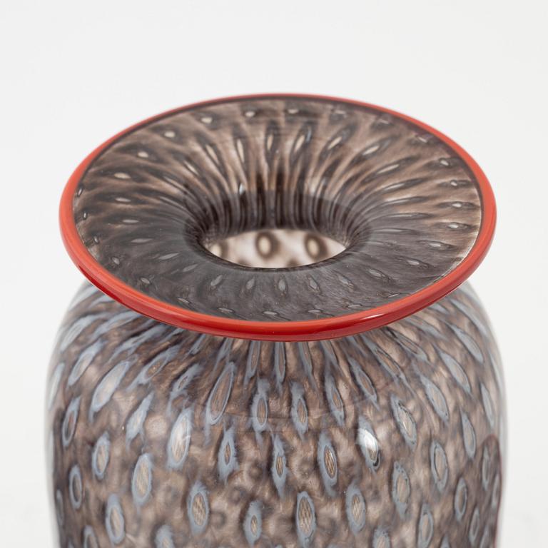 Bertil Vallien, a glass bowl and two vases, Artists collection, Boda, Sweden.