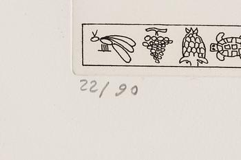 Folder with graphic prints by various artists "Les Hypergraphies".