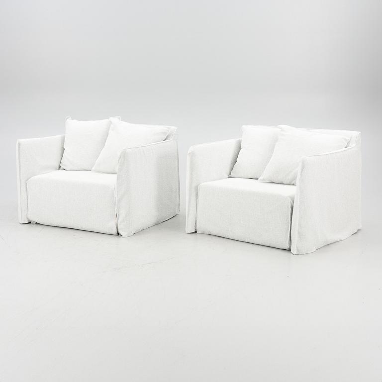 Paola Navone, fåtöljer för utomhusbruk, ett par, "Ghost Out", Gervasoni, Italien.