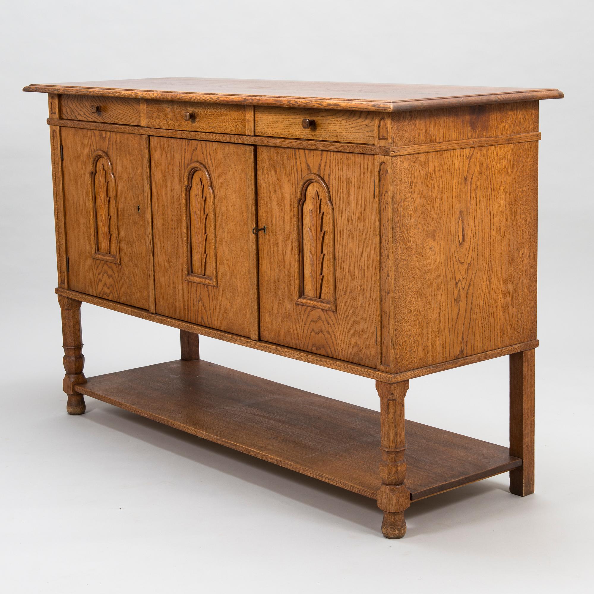 WERNER WEST, a mid-1920's sideboard  for Oy Stockmann Ab, Keravan puusepäntehdas.