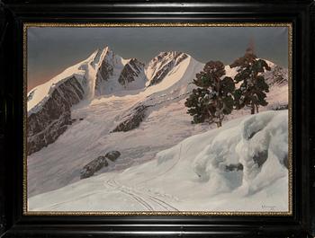 Alois Arnegger, oil on canvas, signed.