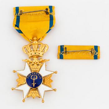 Order of the Sword, Sweden, Knigth's cross, in case.