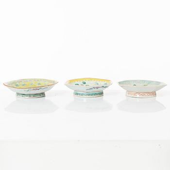 A group of  Chinese famille rose porcelain, around 1900.