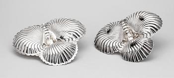 UPPLÄGGNINGSFAT, 2 st, pläter, Leicster, England omkring sekelskiftet 1900 resp tidigt 1900-tal.