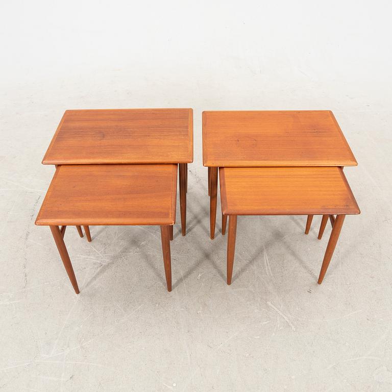 Pair of 1960s Danish nesting tables/side tables.