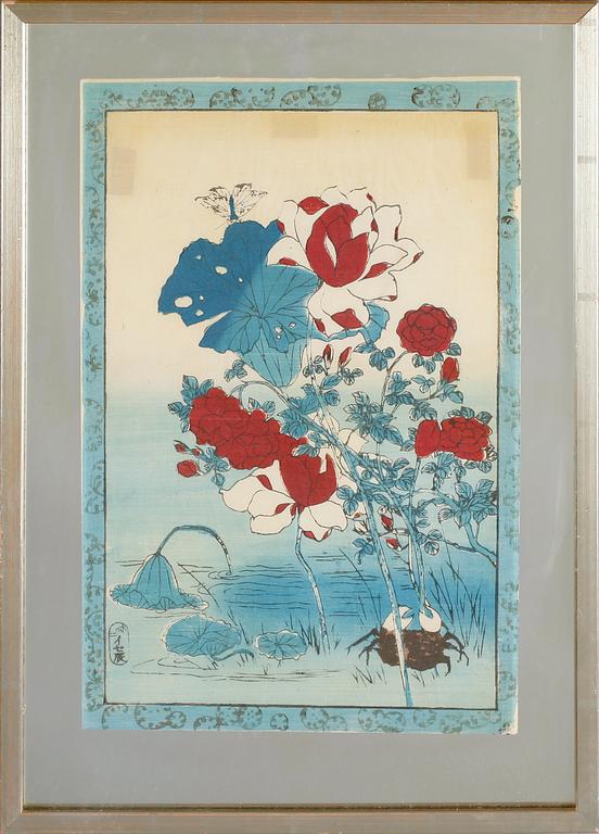 TRÄSNITT, 4 st, Japan, 1900-tal.