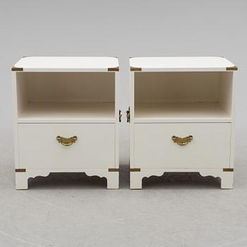 A pair of bedside tables by Nordisk Kompaniet.