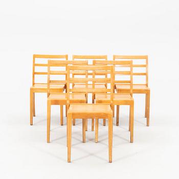 Chairs 6 pcs mid-20th century.