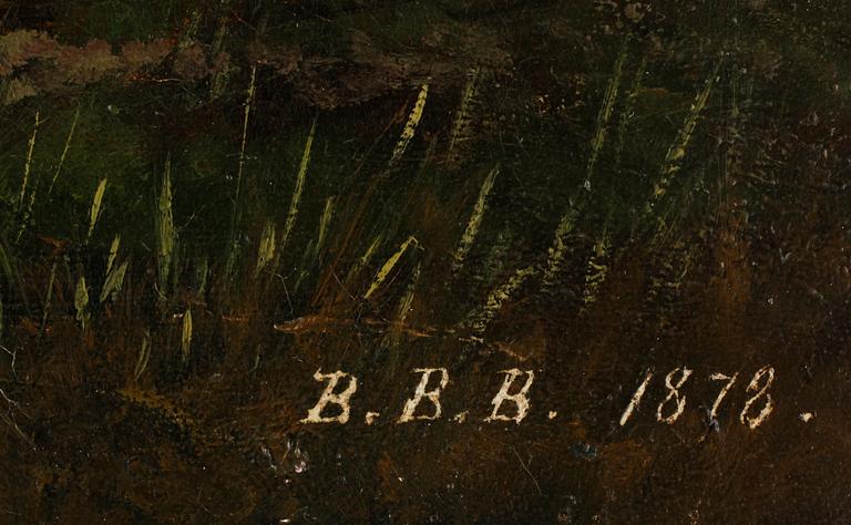 B.B.B, olja på duk, sign o dat 1878.