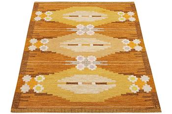 Ingegerd Silow, an 'Örbyhus' flat weave carpet, signed IS, c. 200 x 138 cm.