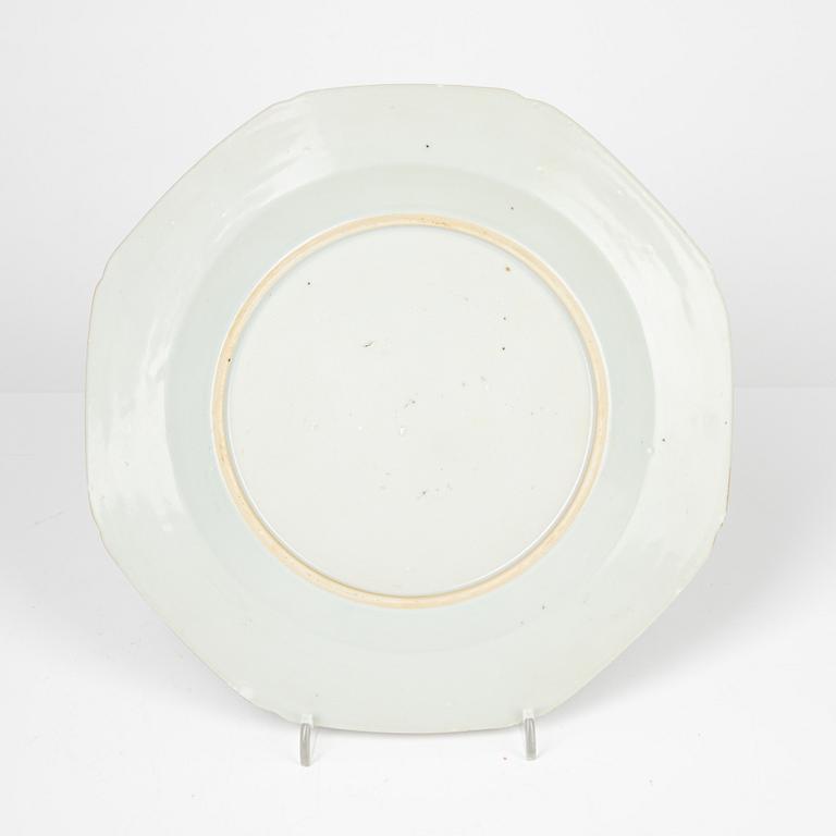 Nine Chinese porcelain plates, Qing Dynasy, 18th-19th Century.