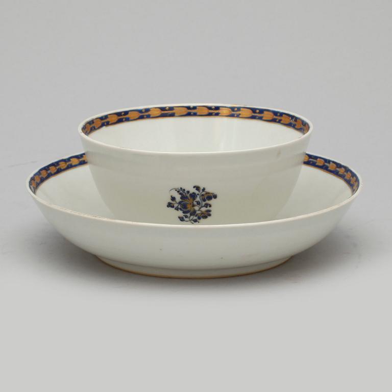 SERVISDELAR, 7 delar, porslin, Kina, 1800-tal.