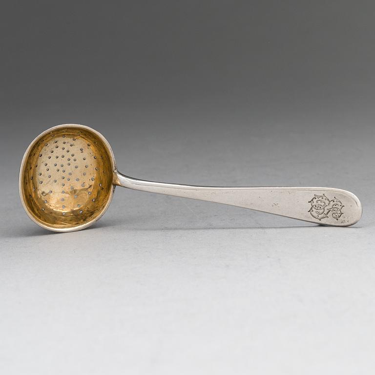 Teservis i schatull, 4 delar, silver, S:t Petersburg 1894. Oidentifierad mästare, C.A.
