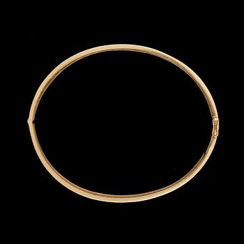 ARMRING, 18k guld. BEF, Stockholm, 1952. Vikt 15,2g.