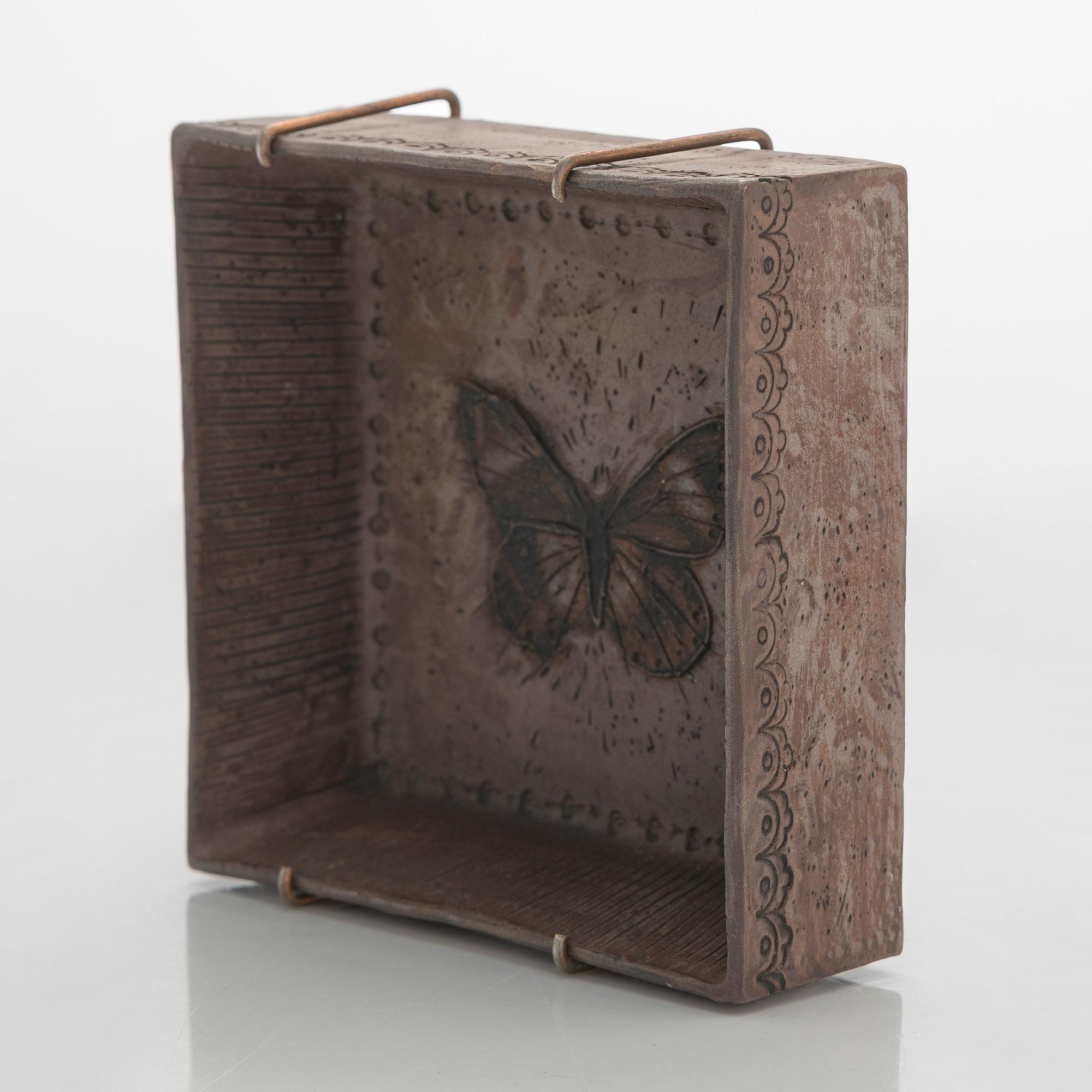 Rut Bryk, a stoneware wall relief, signed BRYK.