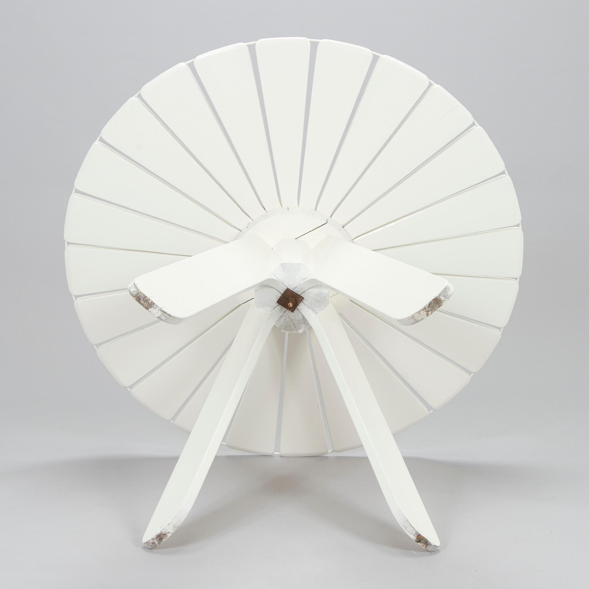 Alvar & Aino Aalto,  Trädgårdsmöblemang, 3 delar, "Aurinko-serien", Artek, 1950-tal och 1900-talets slut..