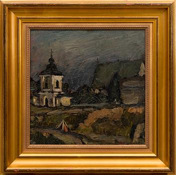 HANNES SIIVONEN, öljy levylle, signeerattu ja päivätty -24.