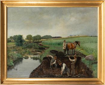 Jens Peder Pedersen, "En tørvemose. Motiv fra Fyn".