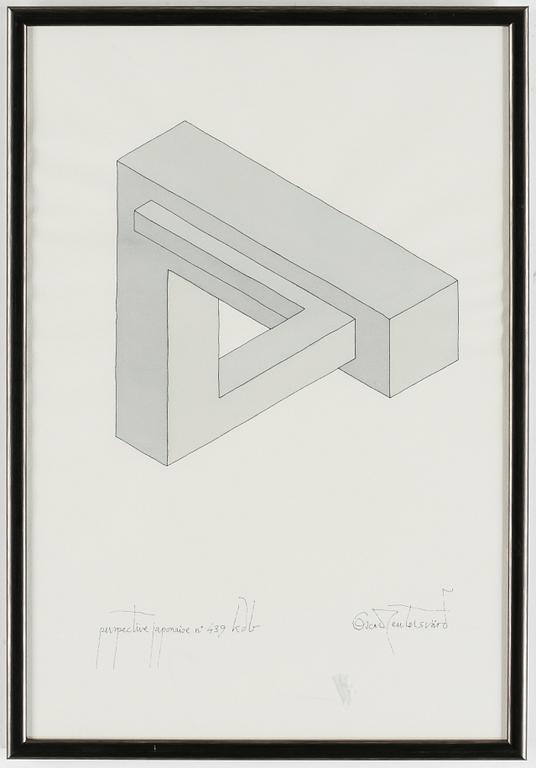OSCAR REUTERSVÄRD, akvarell, signerad.