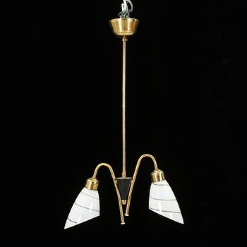 TAKLAMPA, 1900-talets mitt. Höjd ca 67 cm.