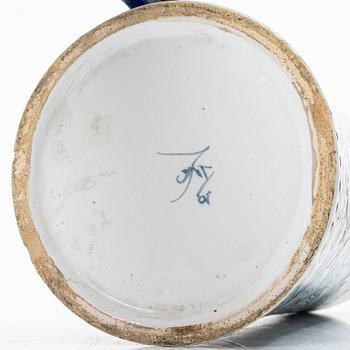 Stop, glaserat lergods, troligen Europa efter Iznik-förlaga, 1800-tal.