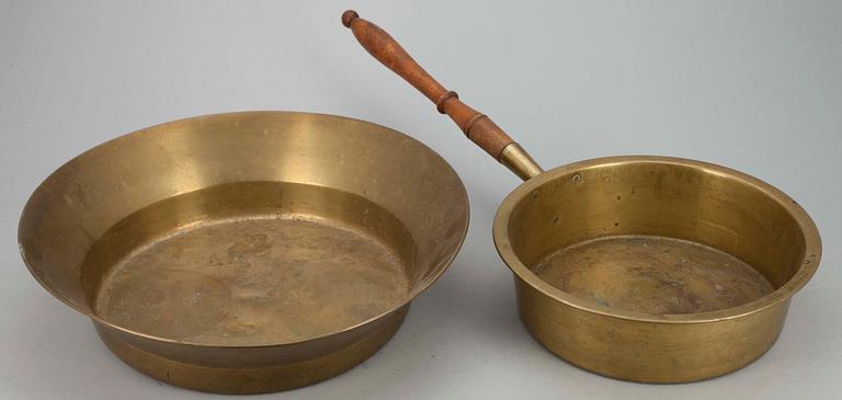 SYLTFAT, 2 st, mässing samt trä, Ryssland.