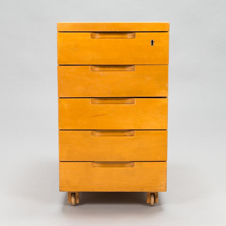 Alvar Aalto, An early 1930s 'B96' drawer unit for O.Y. Huonekalu- ja Rakennustyötehdas A.B. Finland.