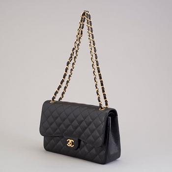 VÄSKA, "Double flap bag maxi", Chanel 2015-16.