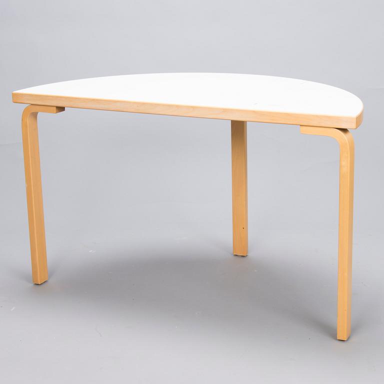 ALVAR  AALTO 1990s Half Circle Table 95 by Artek.