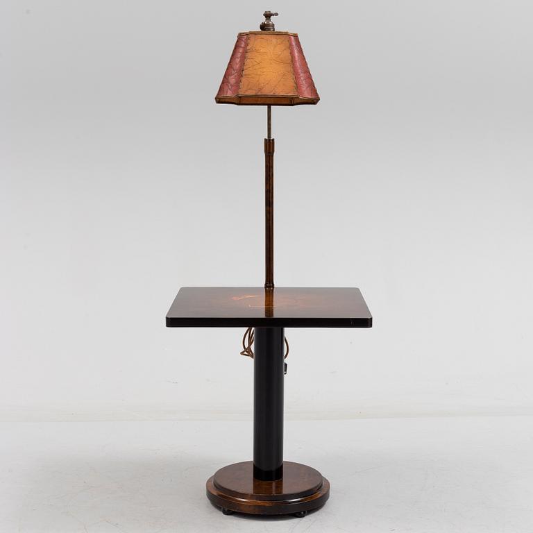 SOFFBORD / SIDOBORD, med lampa, 1930-tal.