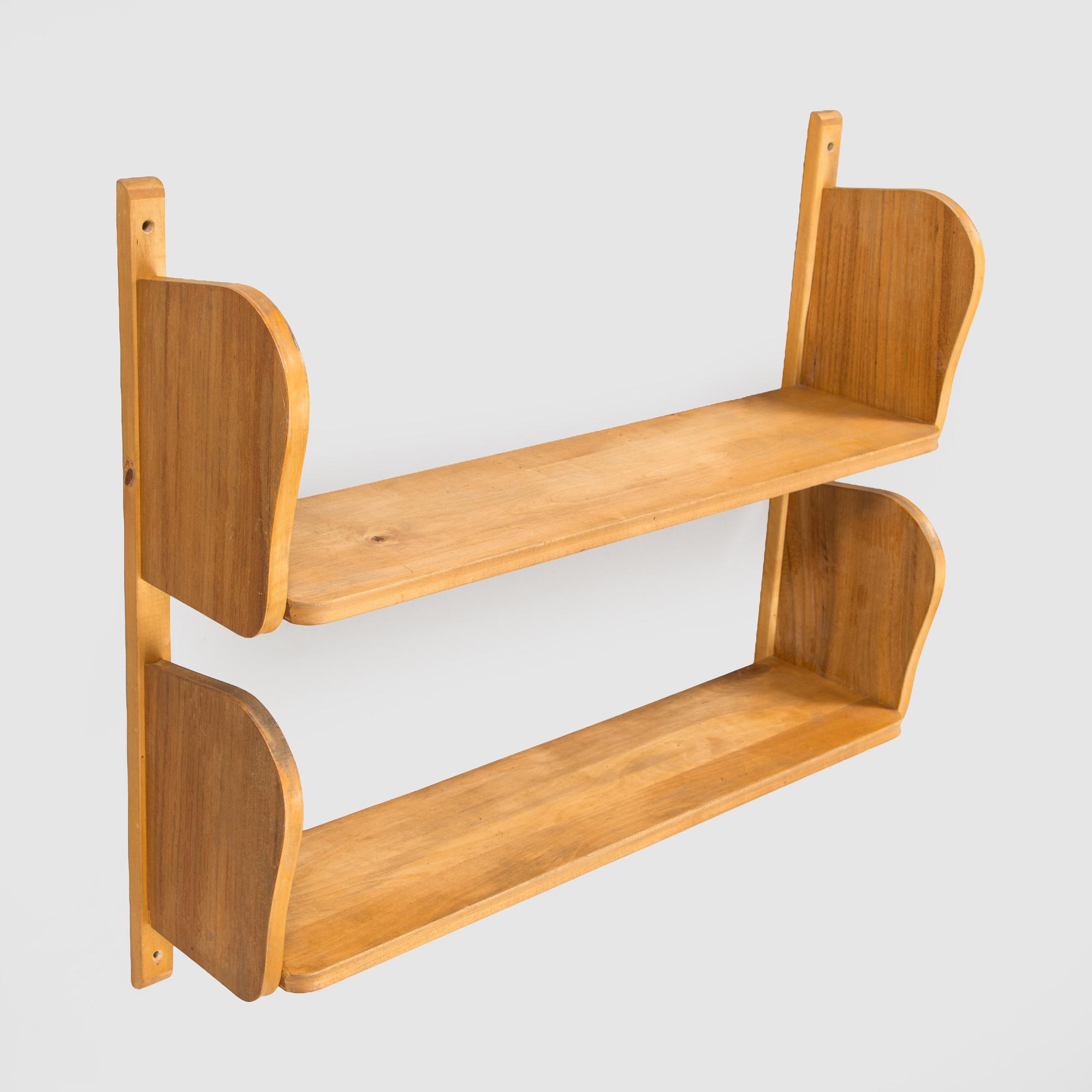 A mid-20th century 'Poika' wall shelf by HMN Huonekaluliike Mikko Nupponen.
