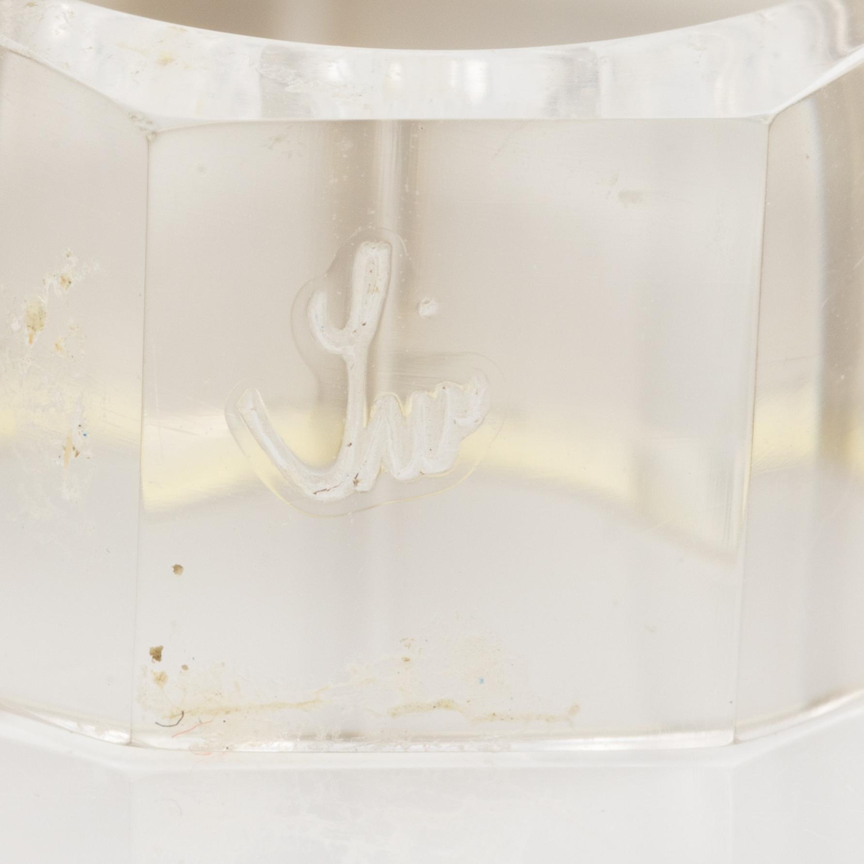 Siv Lagerström, three acrylic rings, 1970s.