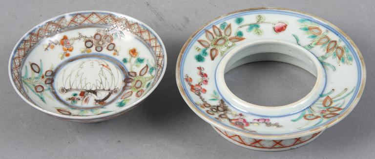 PARTI PORSLIN, 8 delar, porslin, Kina samt Japan, 1700/1800-tal.