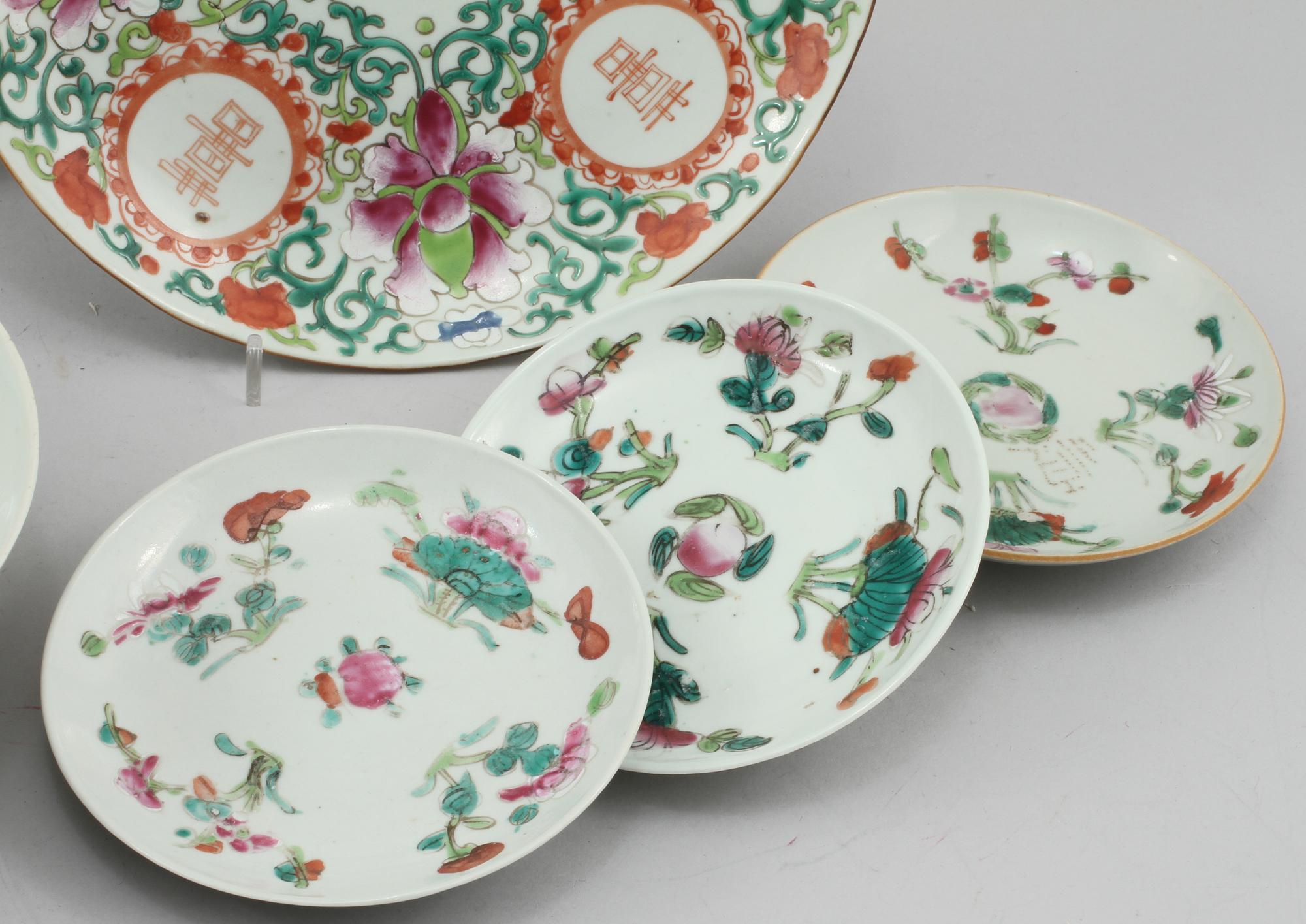 PARTI PORSLIN, 7 delar, Kina, 1900-tal.