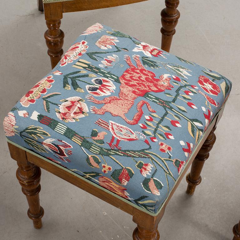 STOLAR, 4 st samt PALL, 1800-talets mitt.